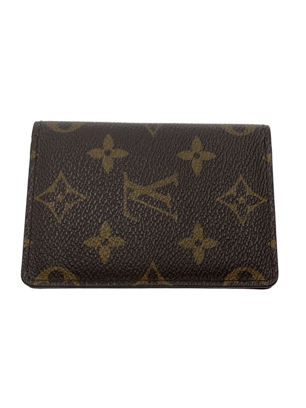 LOUIS VUITTON Organizer de Poche Monogram Canvas Leather Brown